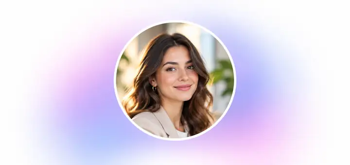 Un retrato de perfil utilizado en el diseño de una firma de correo electrónico