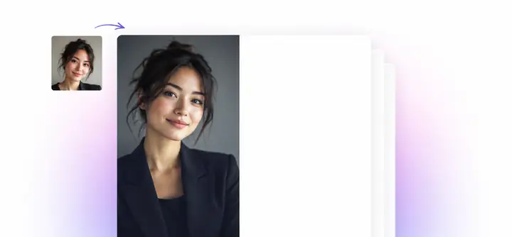 Un retrato de perfil utilizado en el diseño de un currículum