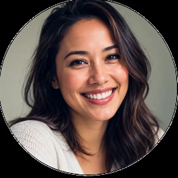 Retrato de un cliente sonriente